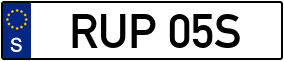 Trailer License Plate